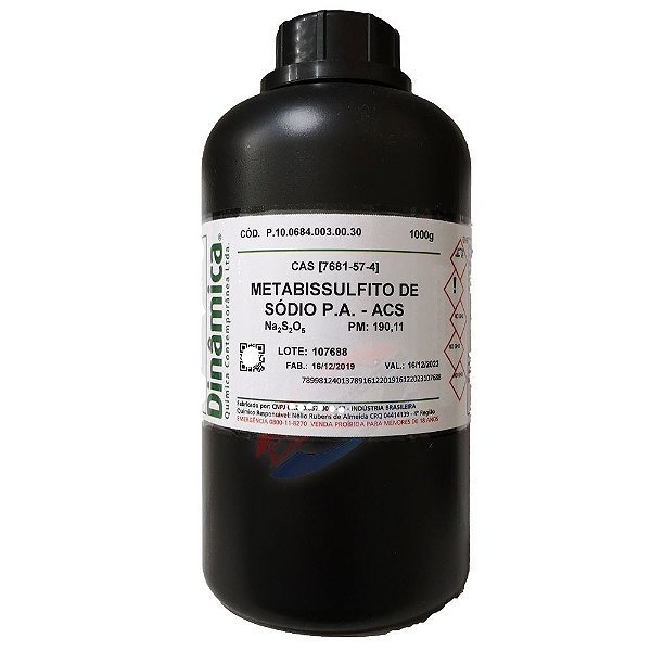 Metabissulfito de Sódio PA 1KG Dinamica
