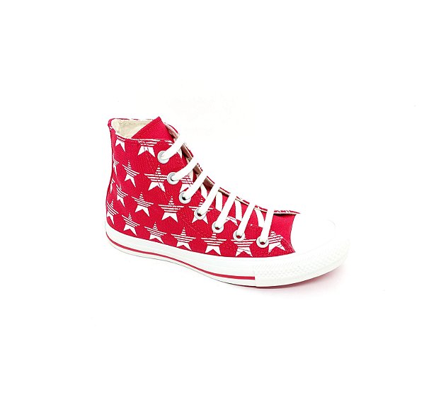 tênis converse all star chuck taylor cano alto vermelho