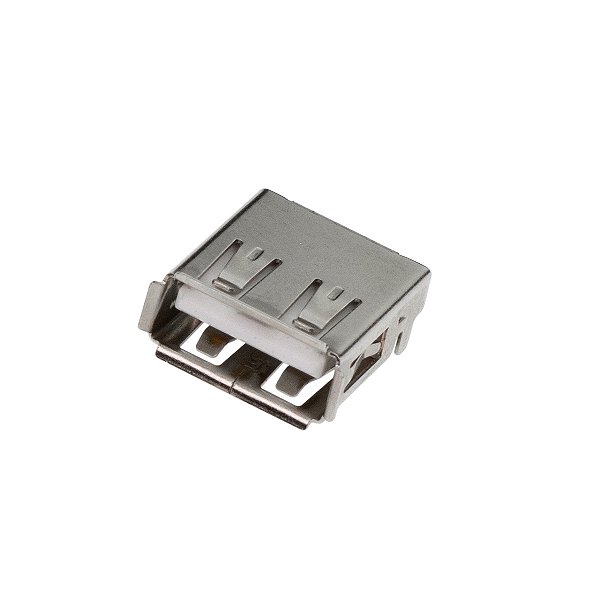 Conector Usb Fêmea 90° Tipo A Com Chanfro