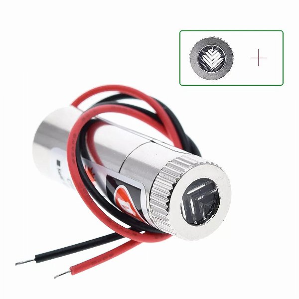 Laser Formato Cruz 5V 650nm Vermelho