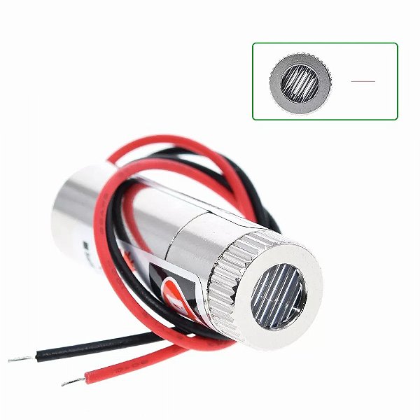 Laser Formato Linha 5V 650Nm Vermelho