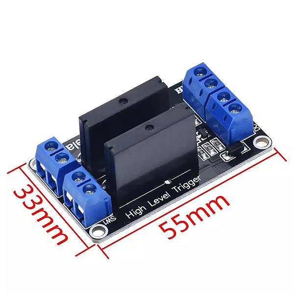 Relé Ssr 2 Canais 5V