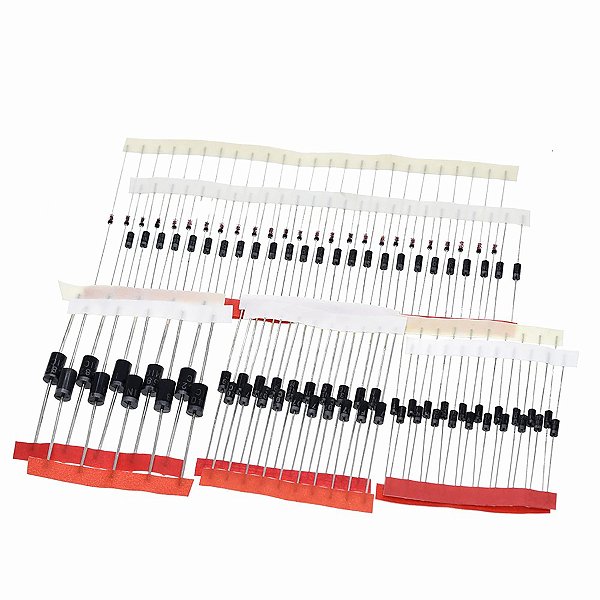Kit 100 Diodos 8 Valores Para Manutenção Eletrônica