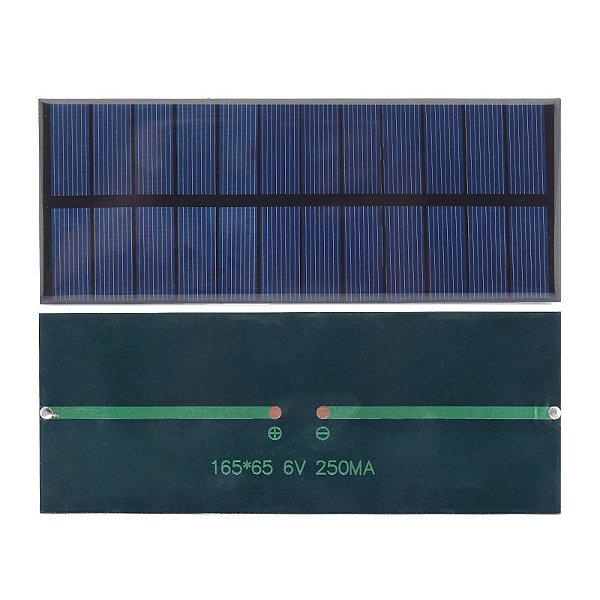 Mini Placa Painel Célula Solar Fotovoltaica 6v 250ma 1,5w