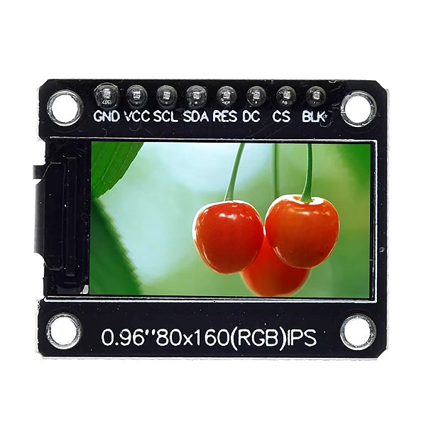 Display Lcd Tft Ips Colorido 0.96 St7735 80x160 Cores Vivas