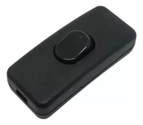 Kit 5 Interruptor Meio Fio para Abajur Tipo Pera - Preto Preto