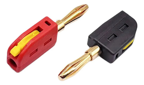 5 Pares Conector Banana 4mm 32A Banhado Ouro