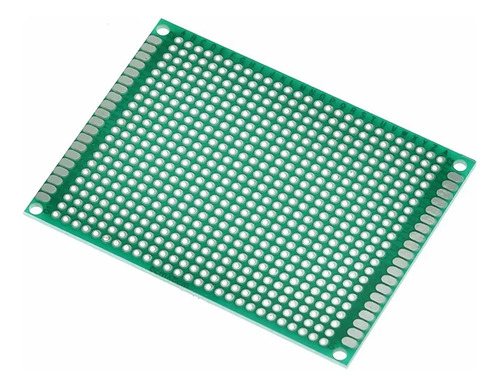 Placa Fenolite PCB Circuito Impresso Dupla Face Ilhada 6X8Cm