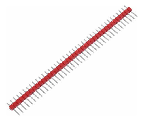 5 Conector Barra de Pinos Macho Arduino 180º Vermelho