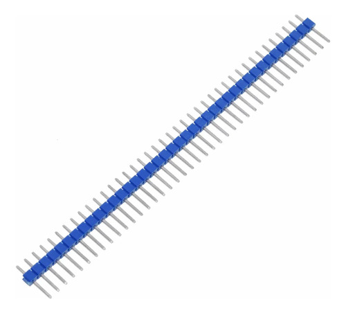 5 Conector Barra de Pinos Macho Arduino 180º Azul