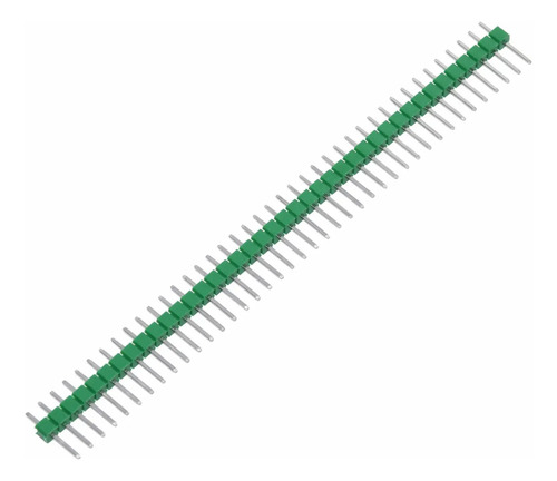 5 Conector Barra de Pinos Macho Arduino 180º Verde