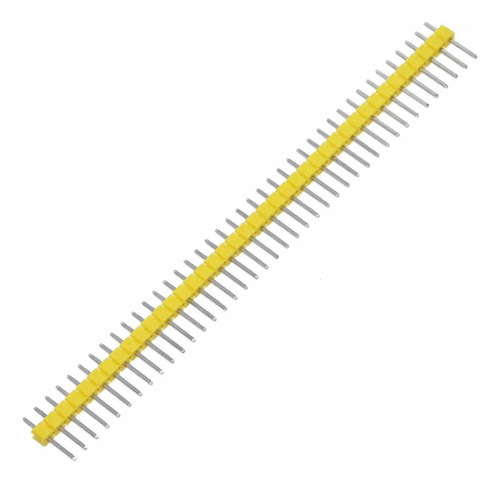 5 Conector Barra de Pinos Macho Arduino 180º Amarelo