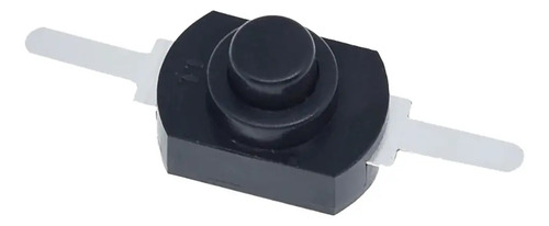 20 Botão Mini Interruptor DC 1208Yd Preto com Trava