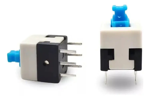 Kit com 5 Botão Chave com Trava 6 Terminais Push Button