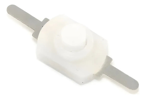 50 Botão Mini Interruptor DC 1208Yd Branco com Trava