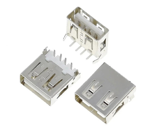 10X Conector USB Fêmea 90 Graus Tipo a