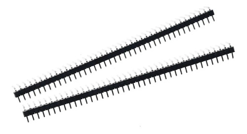 5X Barra 40 Pinos Macho 90 Graus Arduino Preto