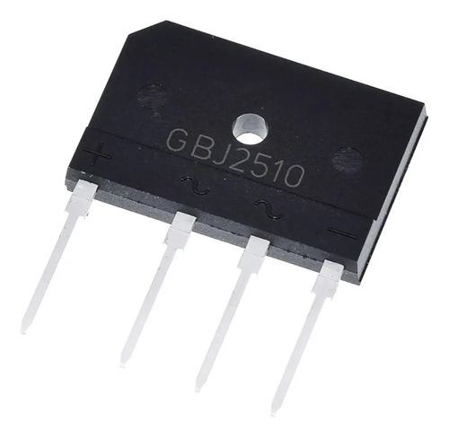 10X Ponte Retificadora Gbj2510 Ponte de Diodo 1000V 25A