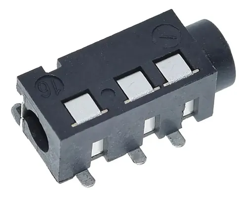 100 Conector P2 Fêmea Pj-320D 4 Pinos Smj