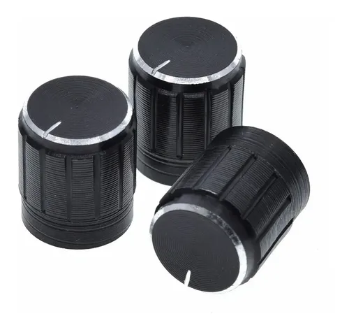 20X Knob Potenciômetro Eixo Estriado 6mm