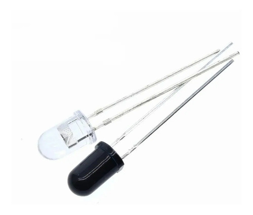 Kit 10 Pares LED Infravermelho Diodo Ir 5mm 940Nm ~1.2 V (Típico) 940 Nm (Infravermelho)