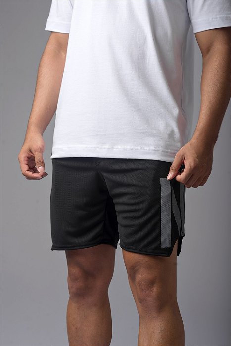 Short Dry Fit NN Com Corte Lateral Preto