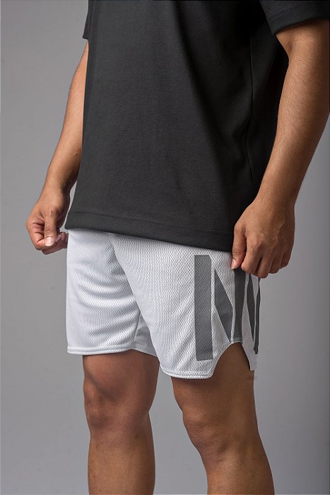 Short Johnny NN Corte Lateral Branco