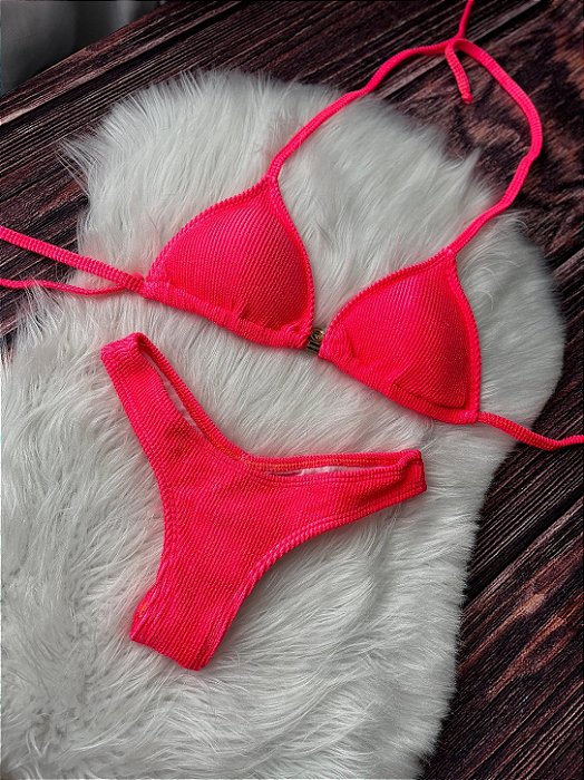 Biquíni Neon Rosa Vibrante
