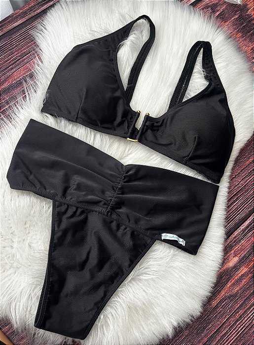Biquíni Preto Básico Feminino