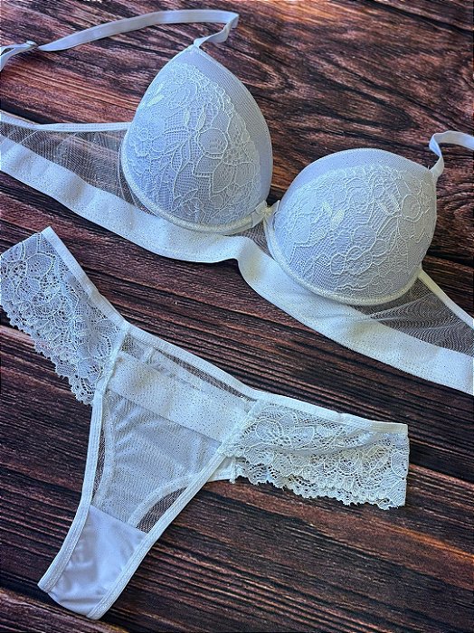 Conjunto Bojo Rendado Feminino