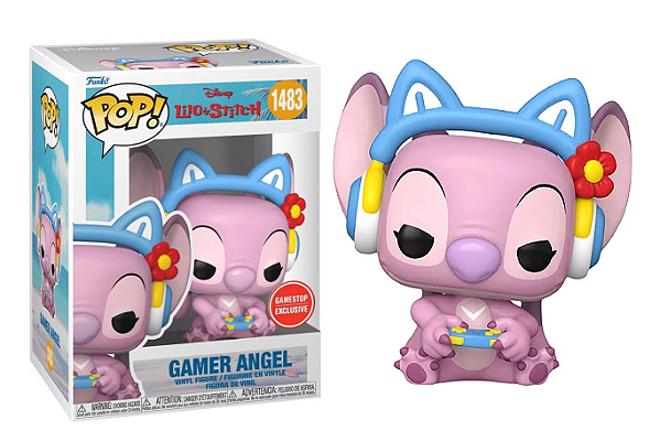 Funko Pop - Angel Gamer Exclusivo Game Stop - Disney Lilo & Stitch (1483)