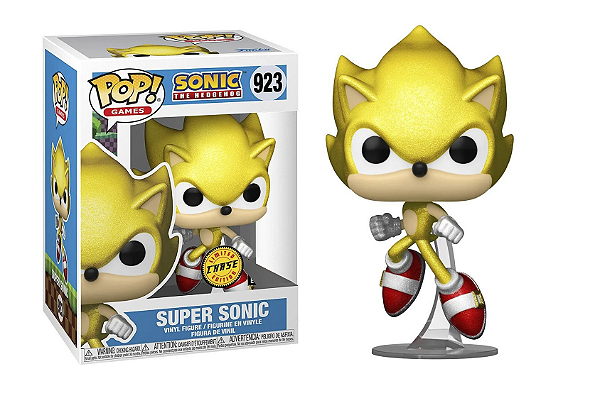 [#Pré-venda] - Funko Pop - Super Sonic Chase - Sonic Chaos Emeralds (923)