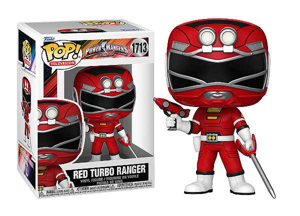 [#Pré-venda] - Funko Pop - Red Turbo Ranger - Power Rangers Turbo (1713)