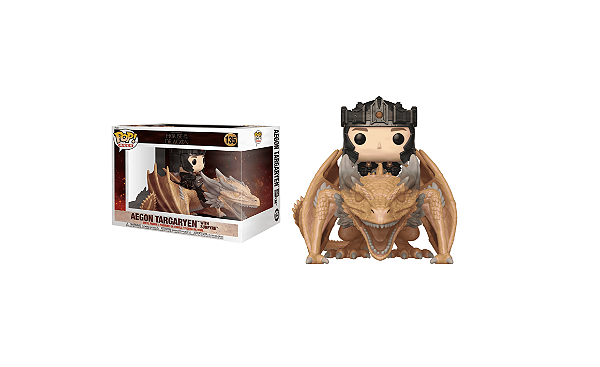 [#Vempraloja] - Funko Pop - Aegon Targaryen with Sunfyre - A Casa do Dragão (135)