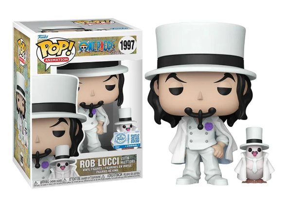 [#Pré-venda] - Funko Pop - Rob Lucci With Hattori Exclusivo - One Piece (1997)