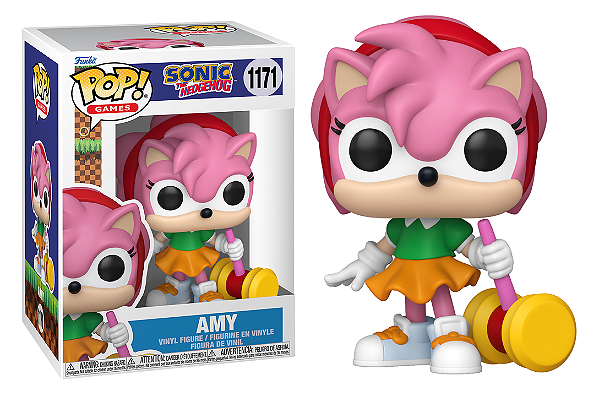 [#Pré-venda] - Funko Pop - Amy Rose with Piko Hammer - Sonic the Hedgehog (1171)