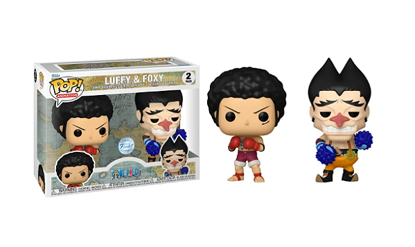 Funko Pop - Luffy & Foxy Exclusivo - One Piece (2 Pack)