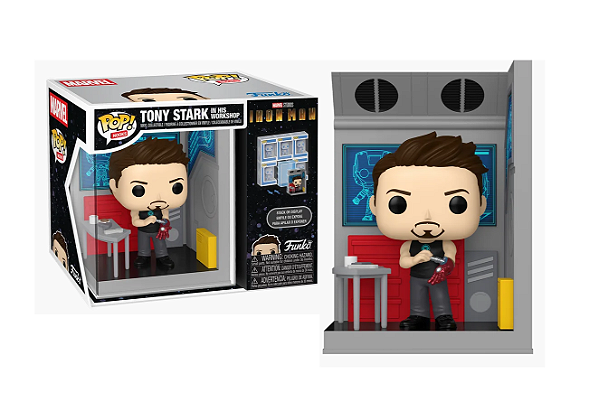 [#Pré-venda] - Funko Pop - Tony Stark in His Workshop - Marvel Homem De Ferro (Nooks)