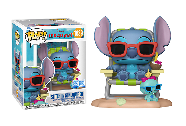 [#Pré-venda] - Funko Pop - Stitch Sunlounger Exclusivo - Disney Lilo & Stitch (1639)