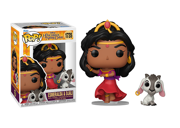 [#Pré-venda] - Funko Pop - Buddy Esmeralda & Djali - Disney O Corcunda de Notre Dame (1735)