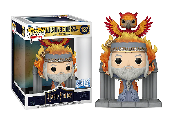 [#Pré-venda] - Funko Pop - Albus Dumbledore With Fawkes Exclusivo - Harry Potter (187)