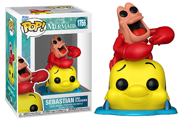 [#Pré-venda] - Funko Pop - Sebastian and Flounder - Disney A Pequena Sereia (1756)