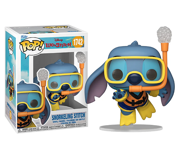 [#Pré-venda] - Funko Pop - Snorkeling Stitch - Disney Lilo & Stitch (1742)
