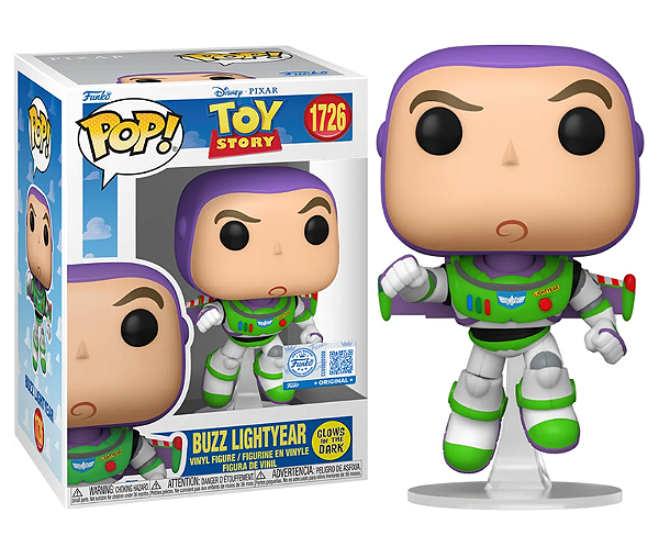 [#Pré-venda] - Funko Pop - Buzz Lightyear Exclusivo Glow - Disney Toy Story (1726)