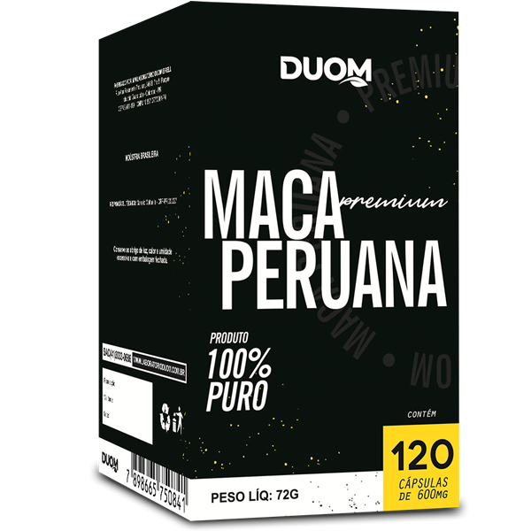 CARTUCHO MACA PERUANA PREMIUM 120caps - DUOM