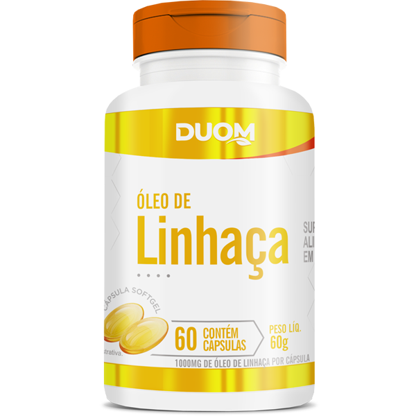 ÓLEO DE LINHAÇA 1000mg 60caps - DUOM