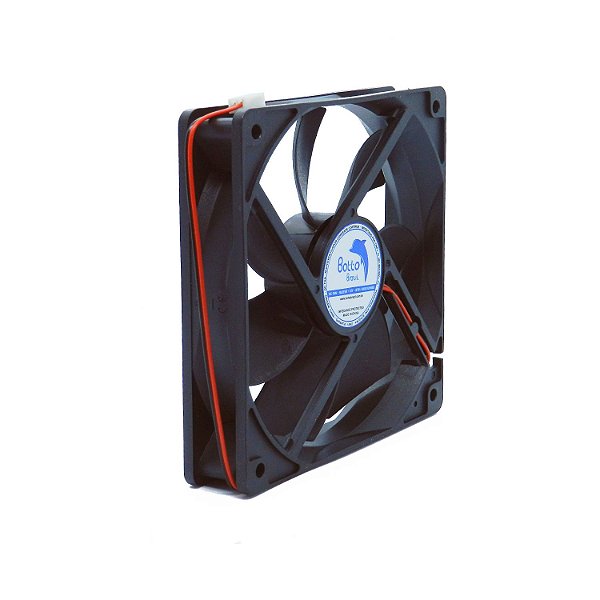 Micro ventilador DC Fan 120x120x25mm 12V Alta Rotação Sleeve/Bucha | Botto Brazil