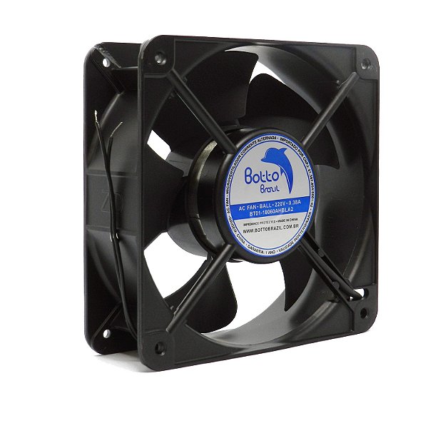 Micro ventilador AC Fan 180x180x60mm 220V Alta Rotação Ball/Rolamento | Botto Brazil