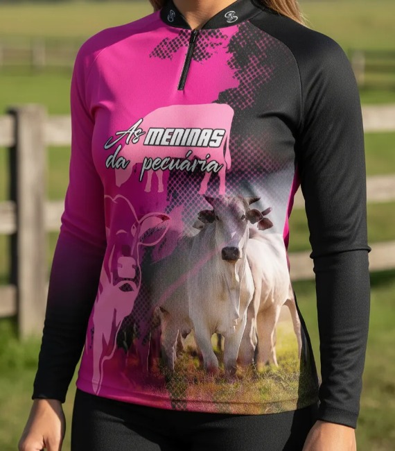 Camiseta Agro Uv50 Feminina Proteção Solar - TAMANHO G