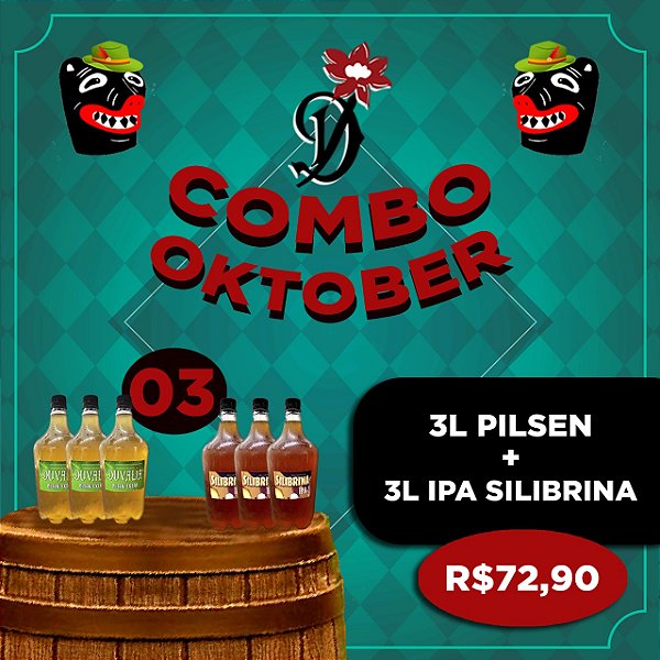 COMBO OKTOBER 3: 3L PILSEN EXTRA + 3L IPA SILIBRINA
